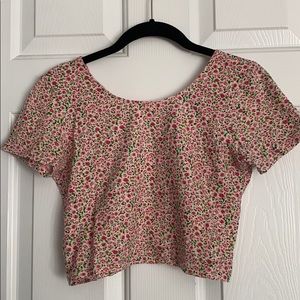 American Apparel Rose Crop Top